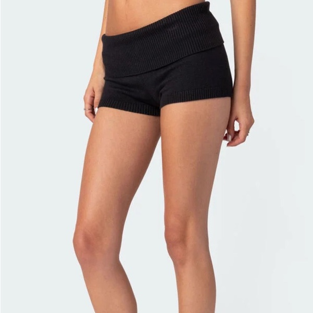Edikted folded Black Women's Shorts size s